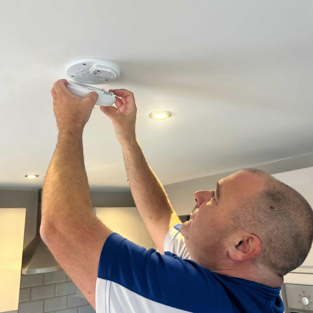 Smoke alarm providing fire safety protection in a Maidenhead home